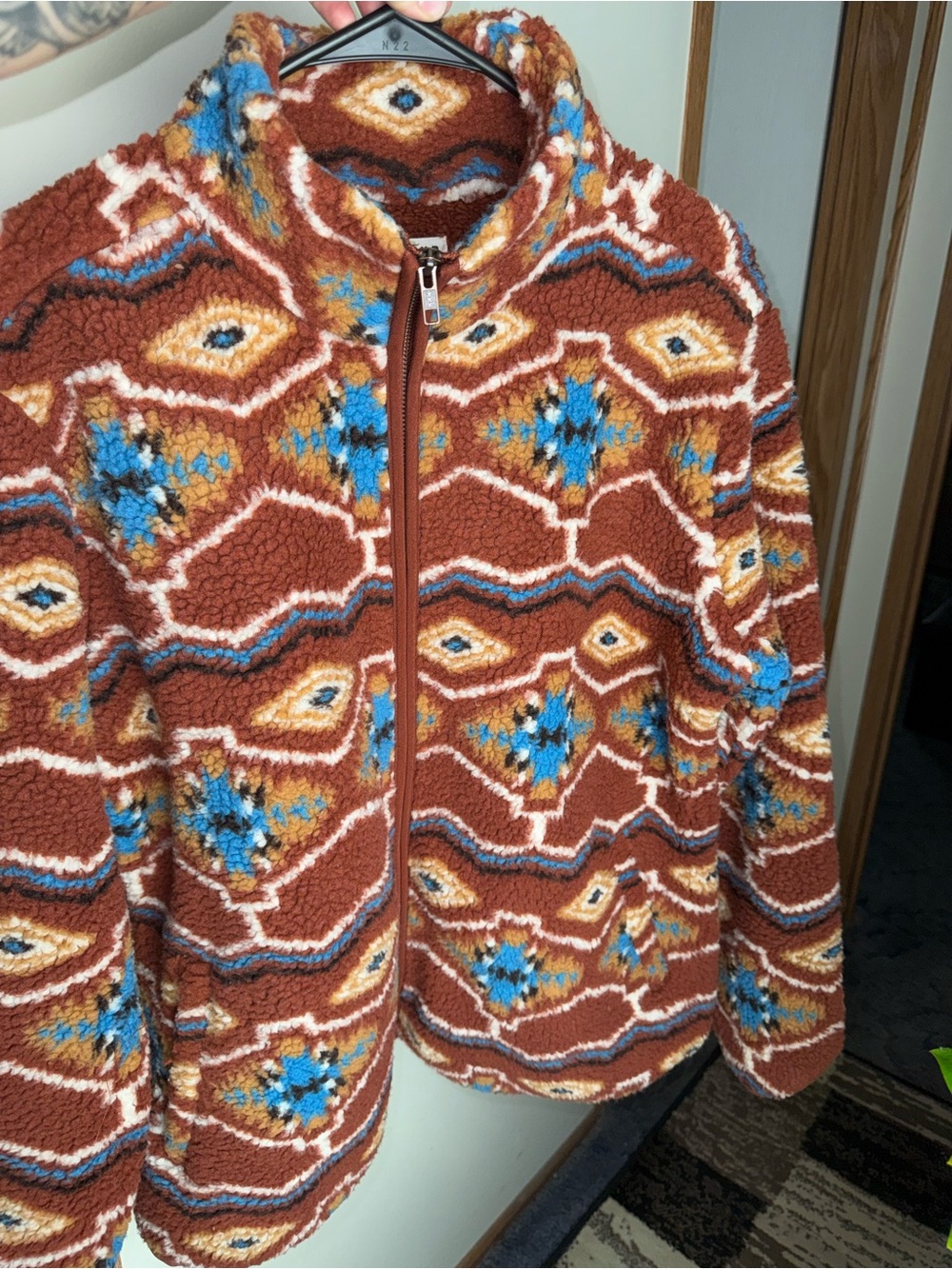 IDYLLWIND Aztec Sherpa fleece cowgirl style